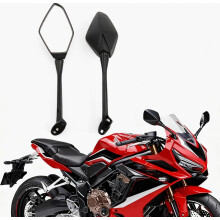 Rétroviseurs de moto (lot de 2), rétroviseurs latéraux pentagonaux compatibles avec les modèles CBR600RR (2003-2020), design britannique.