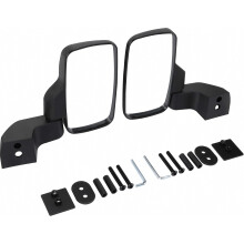 Rétroviseur latéral tout-terrain noir 1,75"-2" compatible avec Polaris RZR, Teryx, Deere Gator, Rhino YXZ, RZR 2020, moto, buggy des dunes