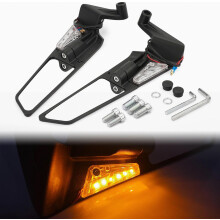 Rétroviseurs de moto avec clignotants à LED, rétroviseur réglable, compatibles avec les modèles Z650, Z900, Z1000, Duke 390 et 790.