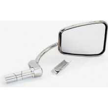Rétroviseur latéral d'extrémité de guidon pour moto avec tête rectangulaire - fixation compatible | 820 Halcyon British Design