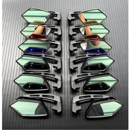Compatible 8mm 10mm Rear View Mirror Motorcycle Rotatable Side Accessories Mirrors British Design 2