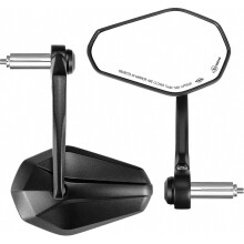 CNC E-certified Handlebar End Mirrors, 360 Rotated, Motorcycle Mirrors 7/8" 22mm, Steering Wheel Side Mirrors, Motorcycle Rearview Mirrors, Compatib