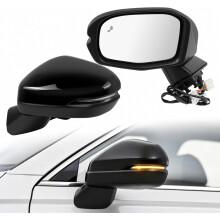 23-27 Left Driver Side Mirror Compatible with Honda CRV 20232024 2025 2026 2027,W/Heated,Power Glass/Manual Folding/Turn Signal/Blind Spot,76258-3A0-