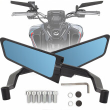 Motorcycle Mirrors Large Stealth Mirror Anti-glare Adjustable Wind Wing Side Rearview Mirror Compatible Z650 Z900 Z1000 Duke 390 790 1290 MT07 MT09 S