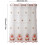 Christmas Snowflake Sheer Curtains White Gold Embroidered 3