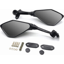 Motorcycle Rear View Mirrors Compatible with Kawasaki 2018-2021 Ninja 400/2011-2018 Ninja 250 ZX 6R 636 650 300R EX300 ABS Rear Mirror Compatiblement