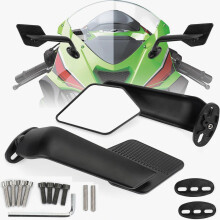 Grote, verstelbare motorspiegels met onopvallend design, geschikt voor Ninja 650, Ninja 500, Ninja 400, ZX6R, ZX10R, ZX4RR, CBR1000, CBR300R, CBR500R