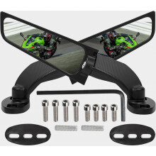 Motorcycle Mirrors Rearview Stealth Mirrors Compatible 2025Ninja 500 400 650 300 ZX6R ZX10R ZX4RR ZX14R CBR1000 CBR300R CBR500R CBR600RR GSXR1000 600