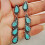 Boho Drop Earrings 925 Silver with Tourmaline A Pair 3