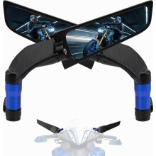 Rétroviseurs moto compatibles M8 M10 Stealth Mirrors Wind Wing Side Mirror | Compatibles avec Kawasaki Z650 Z900 Z1000 Duke 390 790 1290 Yamaha MT07