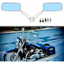Scátháin Taobh Dronuilleogacha Gluaisrothair 8mm/10mm atá Comhoiriúnach le Cruiser Chopper Honda Kawasaki Suzuki Yamaha Dearadh Briotanach