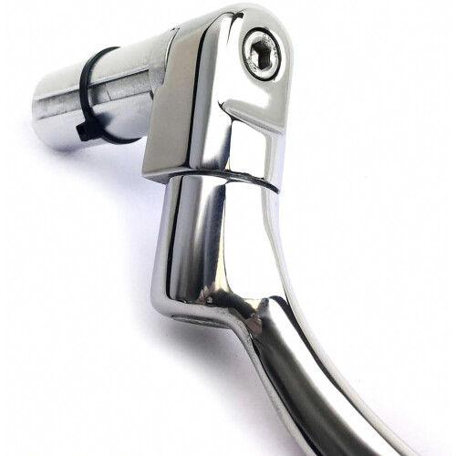 Motorcycle Bar End Side Mirror with Rectangular Head - Compatible Fitting | 820 Halcyon British Design 2