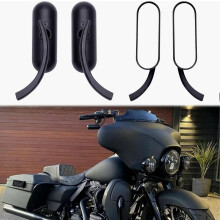 8mm 10mm Motorcycle Mini Black Sportster Mirrors Compatiblewith Honda Suzuki Harley Road King Street Electra Glide Road Glide Dyna Softail Rearview 1