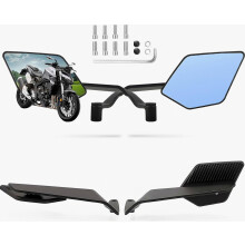 Motorcycle Rear View Mirrors, Stealth Wind Wing Side MirrorsCompatible with 2025 Kawasaki Z400 Z650 Z900 Z1000 Duke 125 200 250 390 690 790 1290 MT03