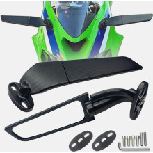 Rétroviseurs discrets pour motos (grand format) compatibles avec Ninja 500, ZX6R et ZX4RR | Compatibles avec Ninja 500 SE (2026), Ninja 650, Ninja 40