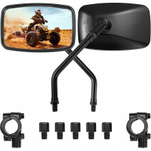 ATV Mirrors 8MM10MM Motorcycle Side Mirrors Compatible 7/8"Handlebar | Side Rearview Mirrors Compatible with ATV Motorcycle Dirt Bike Scooter Snowmob