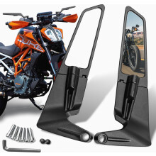 Motorcycle Rear View Mirrors,360Rotating Adjustable Stealth Handlebar Mirrors Compatible Kawasaki z900 z400 z650 Duke 390 250 MT03 07 Supermoto Acce