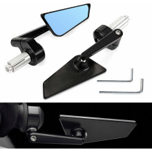 Motorcycle Bar End Mirrors Compatible 7/8" 22mm Handlebar Mirror CNC Aluminum Compatible Ninja Z900 Honda Grom Yamaha Suzuki Ducati Cruiser Most Moto