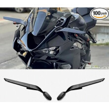 Compatible Ninja ZX-6R Ninja ZX636 ninja zx636 zx6r 2026 2025 2024 2023-2013 Accessories Motorcycle CNC Aluminum Rearview Mirror Fixed Wing Adjustabl