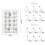 Silver Shatterproof Christmas Ornaments Set 48PCS 2