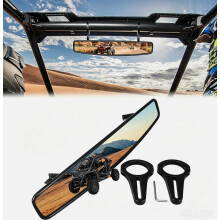 Scáthán Rásaíochta Cúil HKOO 16.5" Leathan le Teanntán 1.75"-2" atá comhoiriúnach le ATV UTV Yamaha, Polaris, Kawasaki MULE British D