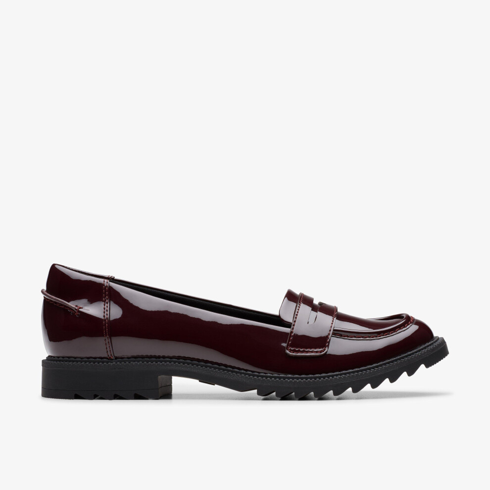 Clarks (Standard, 6 (Adults')) Griffin Milly Burgundy