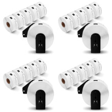24 Rotoli di Etichette Compatibili per DK-11201 Etichette per Indirizzi Standard 29 mm X 90 mm per QL-800 QL-810W QL-700