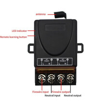 10X AC 220V 30A 1CH 433MHz Wireless Remote Control RF Relay Receiver + Off/ Transmitter