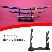 Espada Samurai Katana de 3 Camadas Suporte Suporte Suporte Rack Display Preto