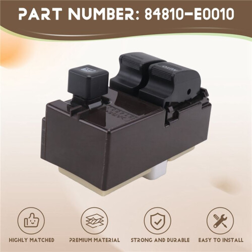 Botón del Interruptor de la Ventanilla Eléctrica del Coche para  84810-E0010 84810E0010 LHD