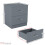 Vida Designs (Grey) Riano Bedside Table Set of 2, 2 Drawer Chest Nightstands 4