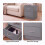 Vida Designs (Grey) Riano Bedside Table Set of 2, 2 Drawer Chest Nightstands 5