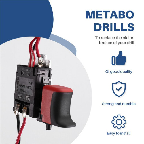 Replacement Option BS18V Trigger  for Various for  Drills and Accessories Model 343410610