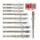 10pcs Four-Edged Eccentric Drill Bit Hexagonal Sawtooth Drill Bit Set Alloy High Hardness Drilling Tool 9