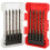 10pcs Four-Edged Eccentric Drill Bit Hexagonal Sawtooth Drill Bit Set Alloy High Hardness Drilling Tool 2