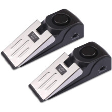 Safety Wedge Door Stop Alarm 120dB 2-Pack