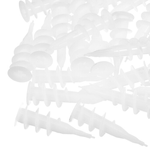 EXHUMKY Drywall Anchor Screws with White Plastic Wall 2