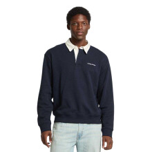 (XL, Ocean Blue) Guess Mens Regular Long-Sleeved Rugby Shirt