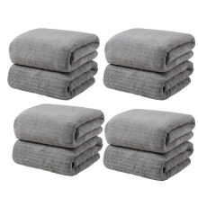 Bath Towels Microfiber Coral Velvet 4 Pack 75x35cm