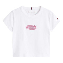 (12 Years, White) Tommy Hilfiger Girls Butterfly T-Shirt