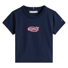 (16 Years, Night Navy) Tommy Hilfiger Girls Butterfly T-Shirt