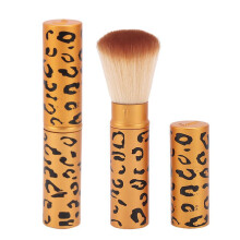 Goldener Puderpinsel - Tragbarer Make-up-Pinsel mit Deckel