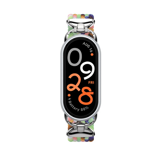 Stilig Elastisk Nylon Xiaomi Mi Band 9 Stropp Armbånd 2