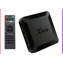 X96Q TV Box Android 10.0 - H616 Quad-core, 1GB RAM 8GB ROM, 4K, Wi-Fi 2.4GHz (Black)