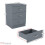 Vida Designs (Grey) Riano Bedside Table Set of 2, 3 Drawer Chest Nightstands 5