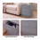 Vida Designs (Grey) Riano Bedside Table Set of 2, 3 Drawer Chest Nightstands 6