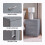 Vida Designs (Grey) Riano Bedside Table Set of 2, 3 Drawer Chest Nightstands 7