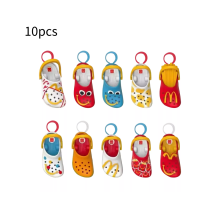 10PCS Crocs Mini Mcdonald Keychain Happy Meal Toys