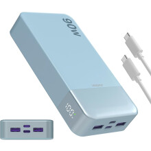 JUOVI 90W Power Bank 20000mAh Charging Portable External Battery For Laptop Blue