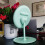 FRCOLOR LED Desk Makeup Mirror Rechargeable USB Three-Color 5
